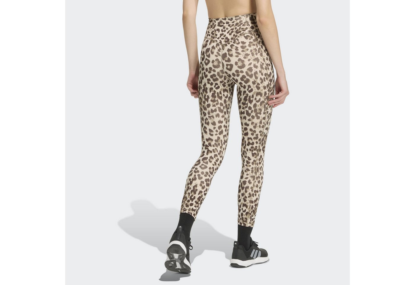 adidas Performance Trainingstights OPTIME ESSENTIALS 3-STREIFEN LEOPARD 7/8 LEGGINGS Bild 5