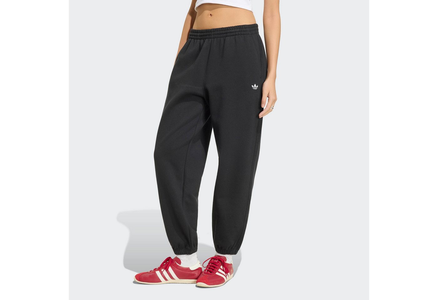 adidas Originals Sporthose ESSENTIALS, LOCKERE PASSFORM mit Gummizug, für Erwachsene, aus Baumwolle, normale Weite