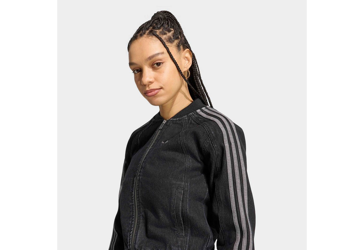 adidas Originals Outdoorjacke SST 2.0 DENIM für Erwachsene, mit Reißverschluss, aus Baumwolle Bild 2