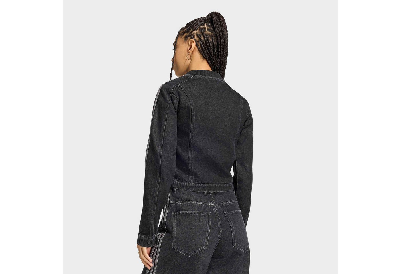 adidas Originals Outdoorjacke SST 2.0 DENIM für Erwachsene, mit Reißverschluss, aus Baumwolle Bild 3
