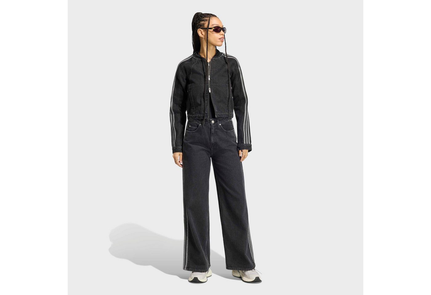 adidas Originals Outdoorjacke SST 2.0 DENIM für Erwachsene, mit Reißverschluss, aus Baumwolle Bild 4