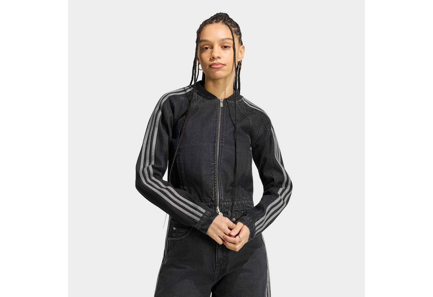 adidas Originals Outdoorjacke SST 2.0 DENIM für Erwachsene, mit Reißverschluss, aus Baumwolle Bild 5