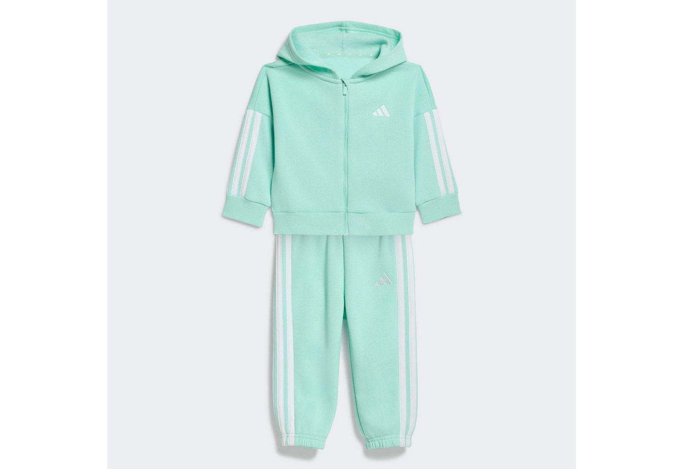 adidas Sportswear Trainingsanzug I 3S FZ FL JOG (2-tlg), für Babys, zweiteiliges Set, aus Baumwolle Bild 4