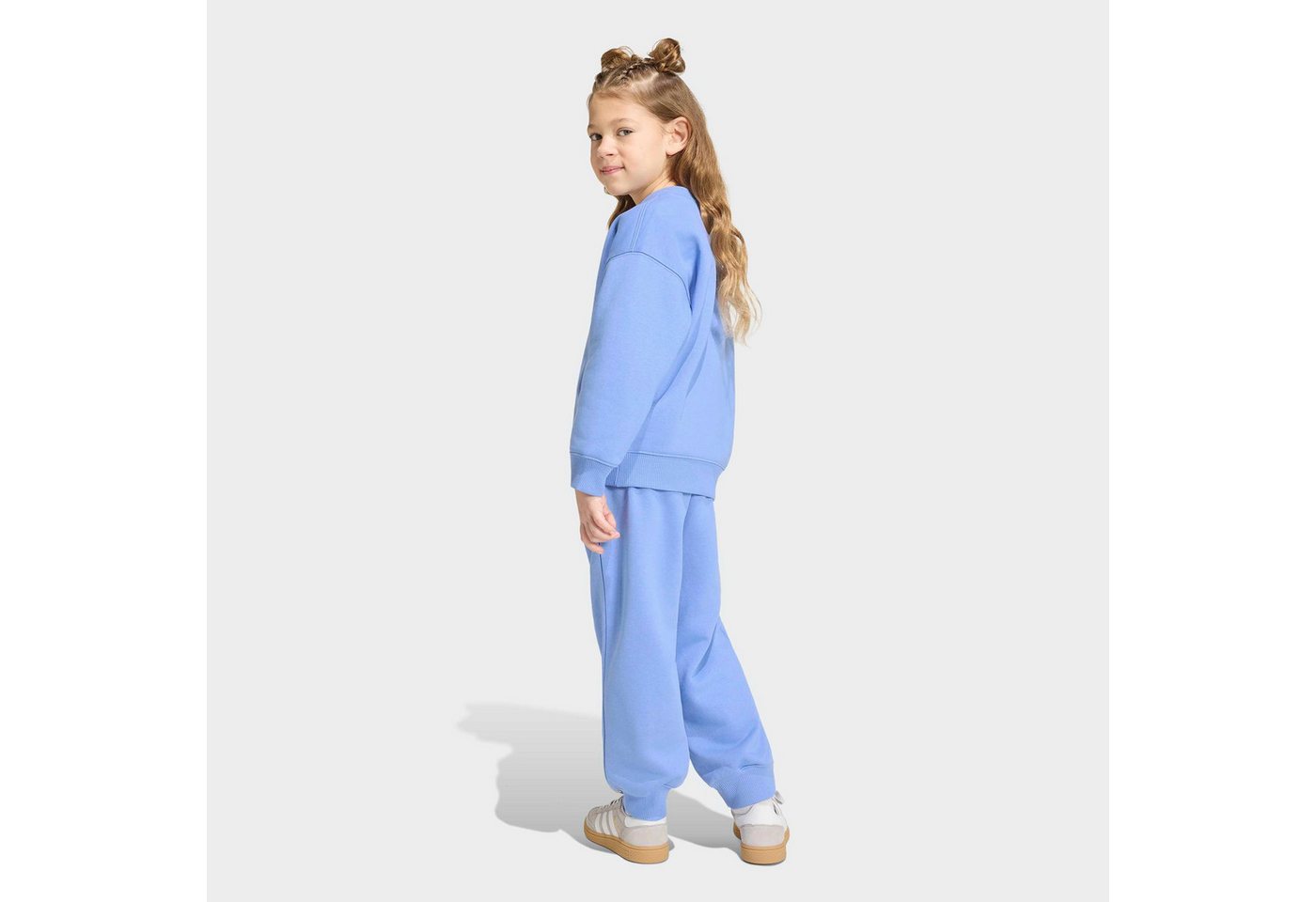 adidas Originals Trainingsanzug CREW JOG SET (2-tlg), für Kinder, zweiteiliges Set, aus Baumwolle