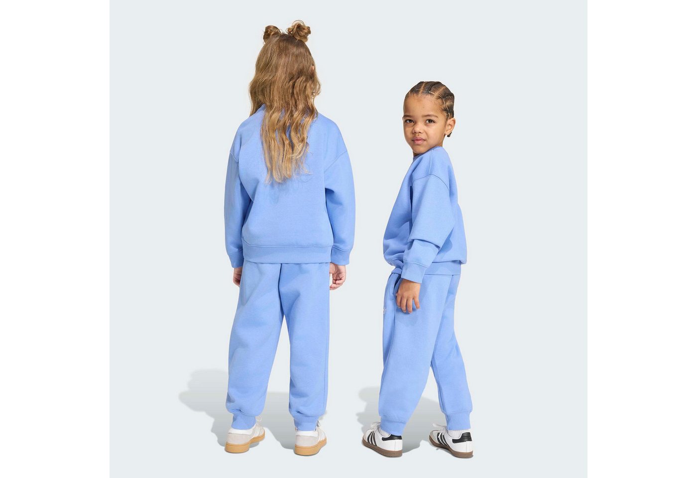 adidas Originals Trainingsanzug CREW JOG SET (2-tlg), für Kinder, zweiteiliges Set, aus Baumwolle Bild 3