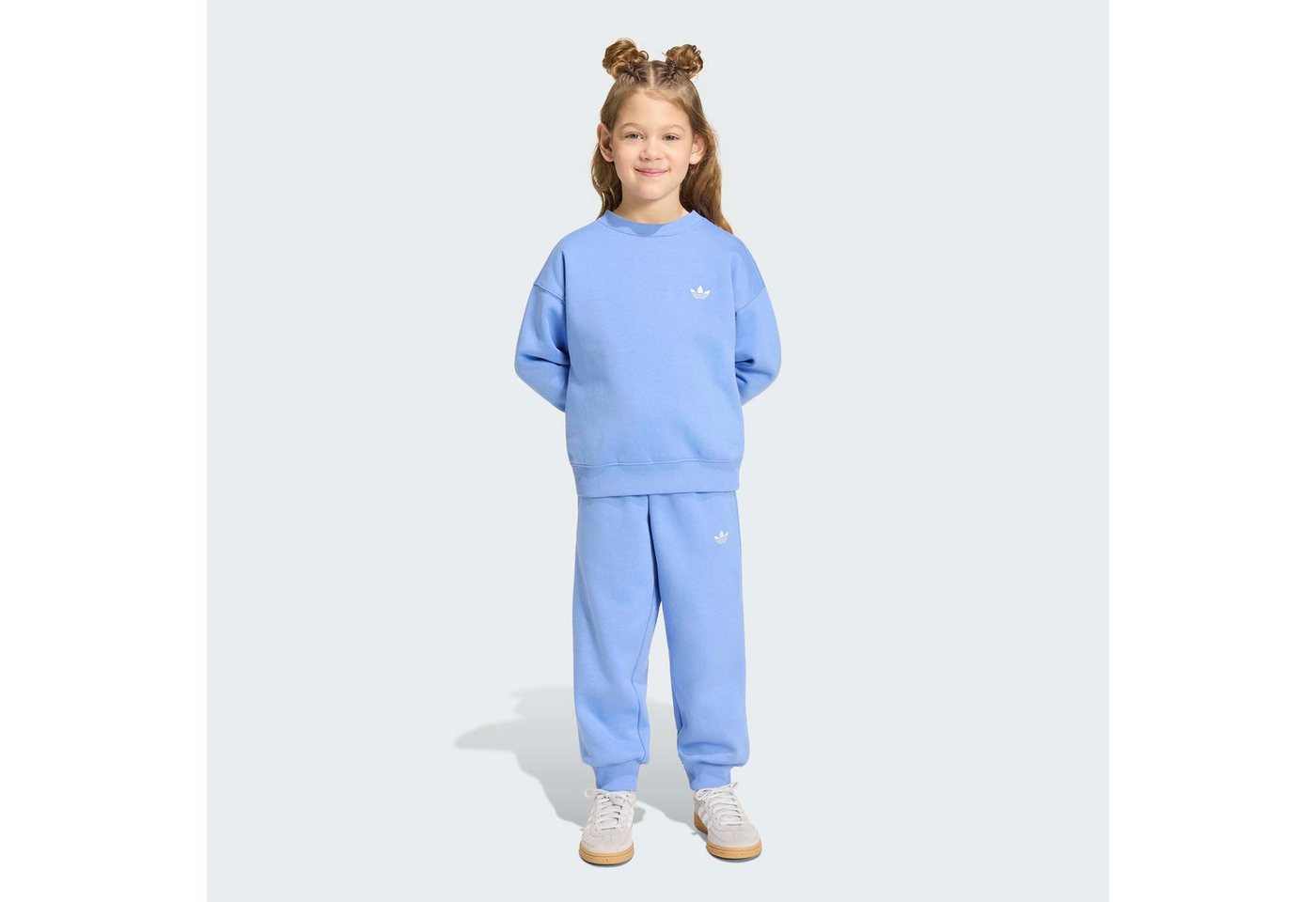 adidas Originals Trainingsanzug CREW JOG SET (2-tlg), für Kinder, zweiteiliges Set, aus Baumwolle Bild 4