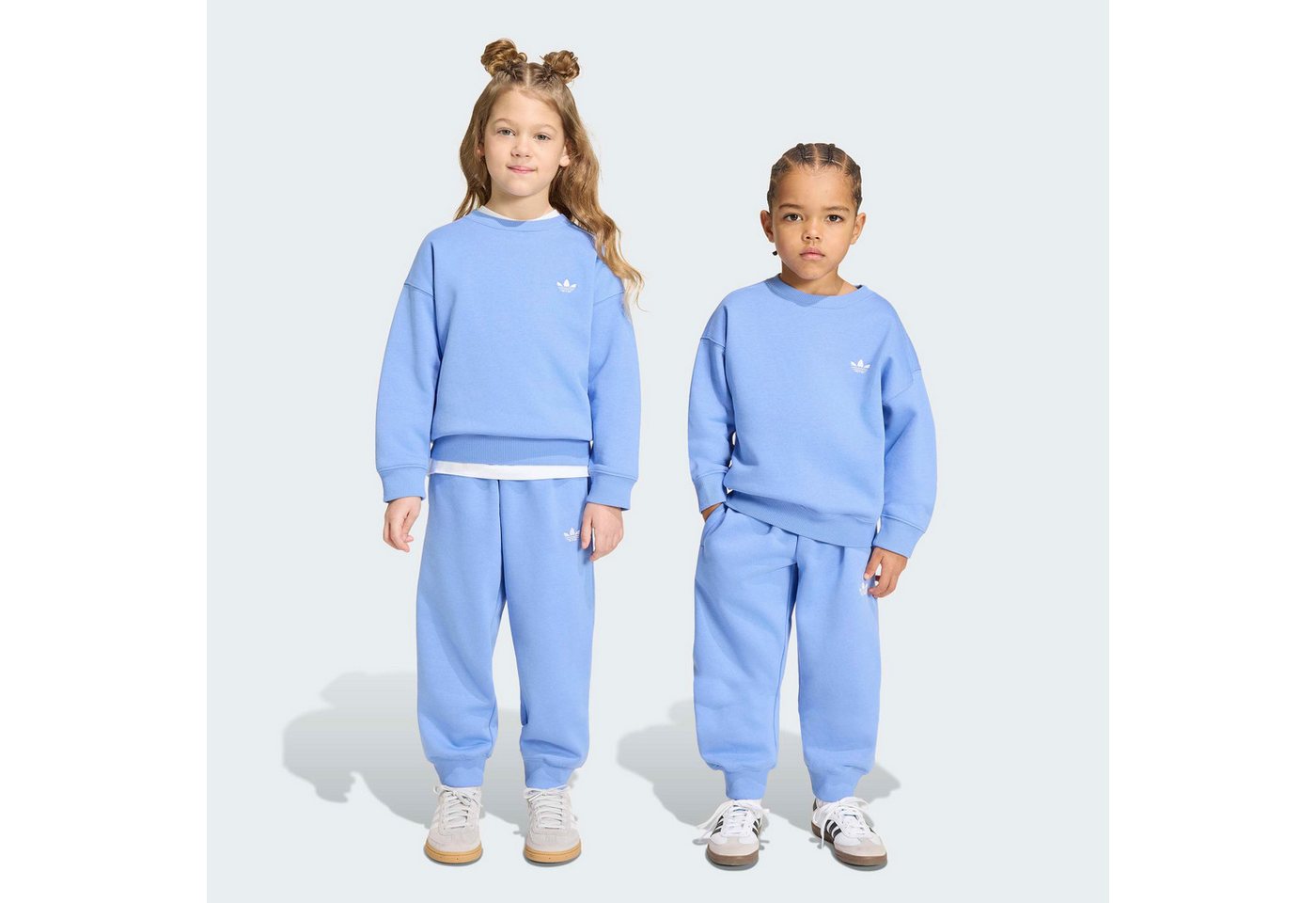 adidas Originals Trainingsanzug CREW JOG SET (2-tlg), für Kinder, zweiteiliges Set, aus Baumwolle Bild 5