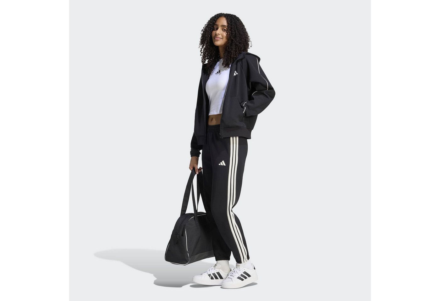 adidas Sportswear Sporthose W STA 3S PT für Erwachsene, mit Kordelverschluss, normal-weite Passform Bild 2