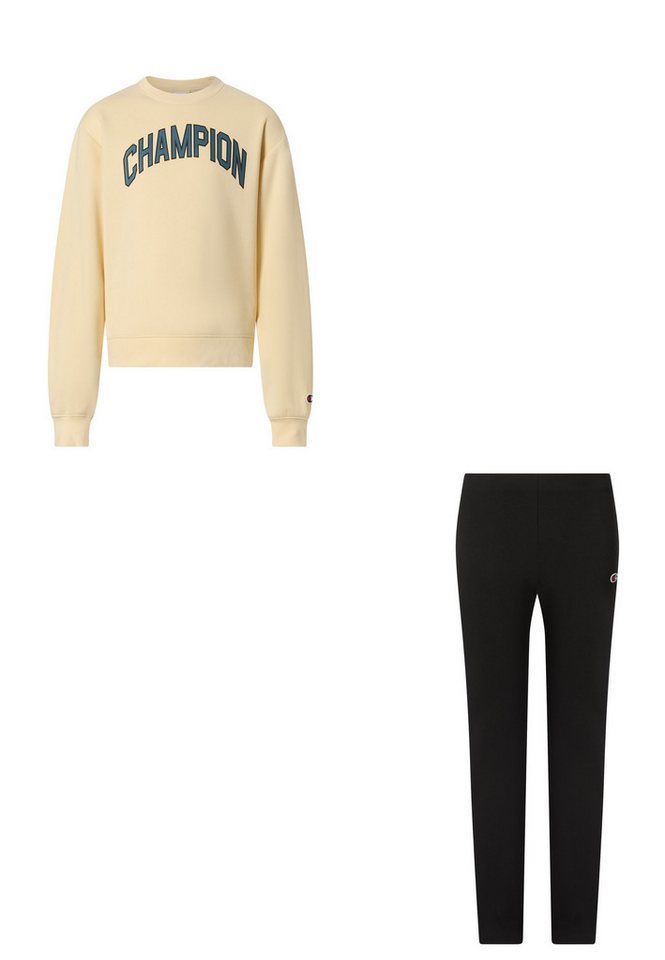 Champion Jogginganzug SPORTWEAR SWEATSUITS Standard Fit (2-tlg), für Kinder, 2-teiliges Set, aus Baumwolle und Polyester, Standard Fit