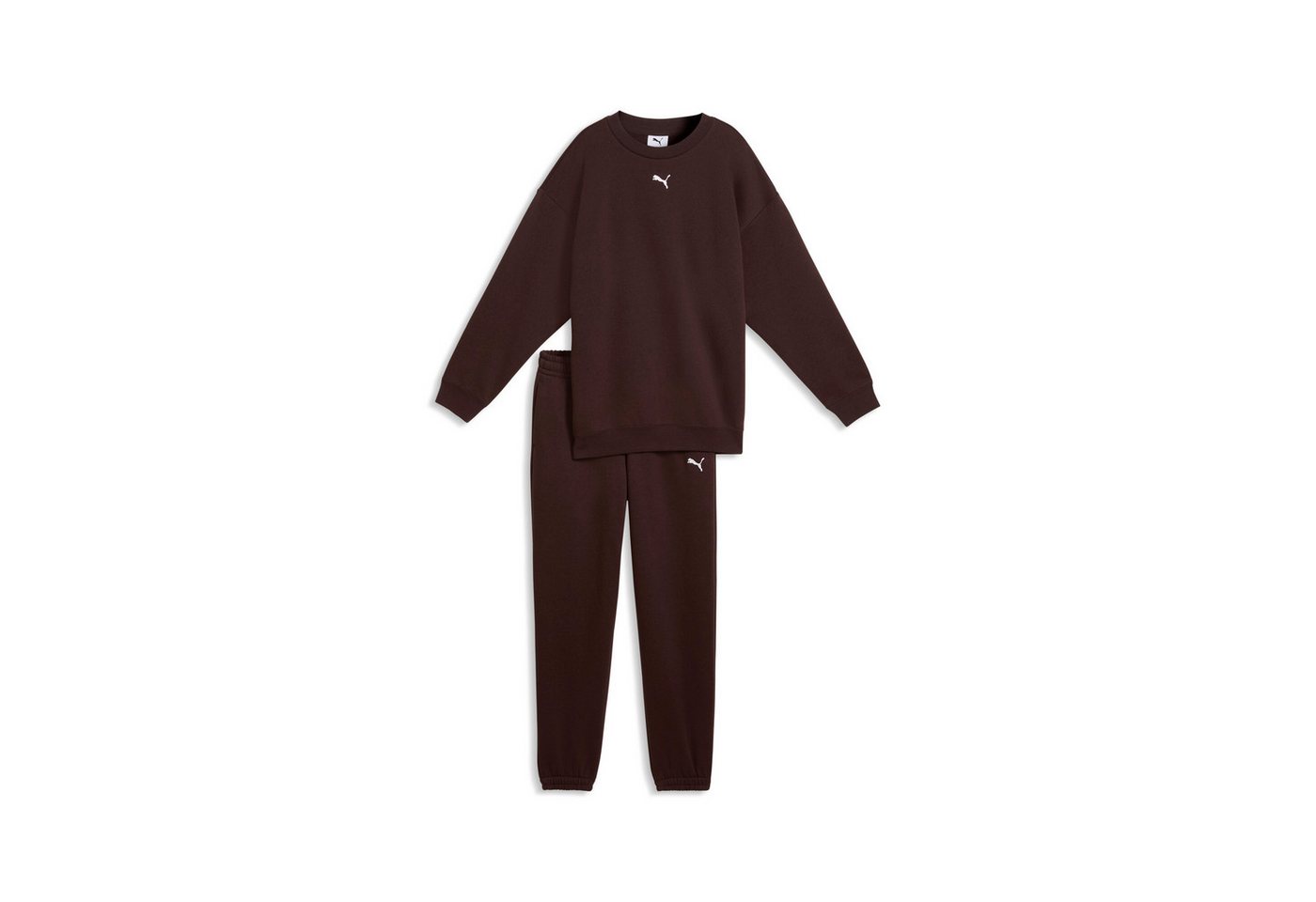 PUMA Trainingsanzug LOUNGEWEAR OVERSIZED SWEAT SUIT FL G (2-tlg), mit elastischem Bund, mit gerippten Bündchen, mit Seitentaschen Bild 2