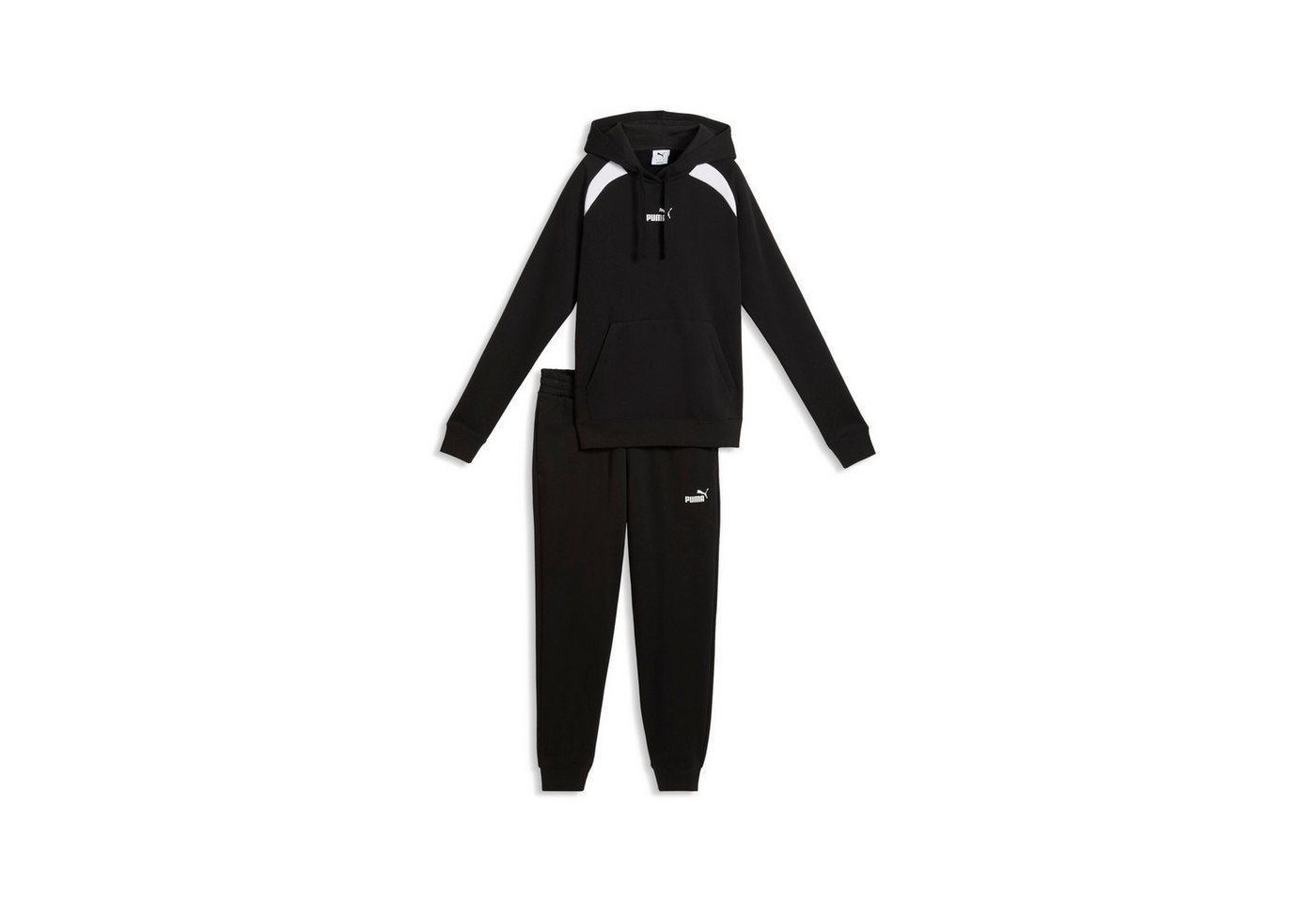 PUMA Trainingsanzug HOODED SWEAT SUIT FL CL (2-tlg), zweiteiliges Set, mit Kapuze, aus Baumwolle und Polyester, Regular Fit Bild 2