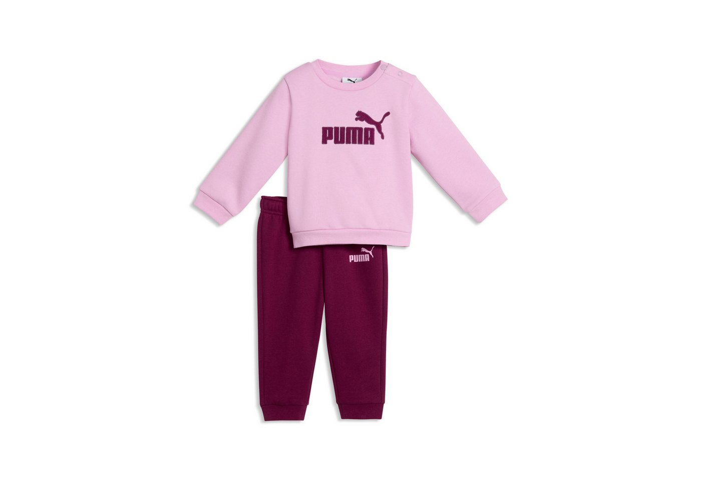 PUMA Trainingsanzug MINICATS ESS CREW SET FL INTEREST INF (2-tlg), zweiteiliges Set, Langarm-Oberteil, mit Logodruck, bedruckte Optik Bild 2