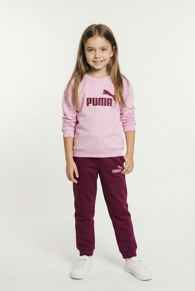 PUMA Trainingsanzug MINICATS ESS CREW SET FL INTEREST INF (2-tlg), zweiteiliges Set, Langarm-Oberteil, mit Logodruck, bedruckte Optik Bild 3