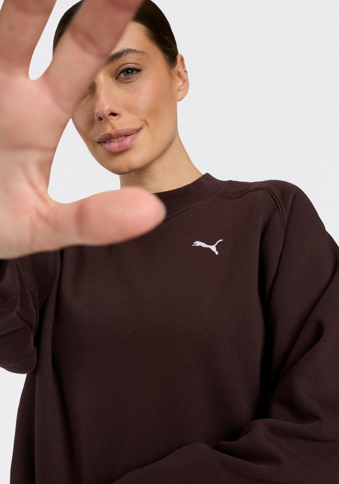 PUMA Trainingsanzug LOUNGEWEAR STANDARD SWEAT SUITT FL CL (2-tlg), zweiteiliges Set, mit Langarm-Oberteil, aus Baumwolle und Polyester Bild 2