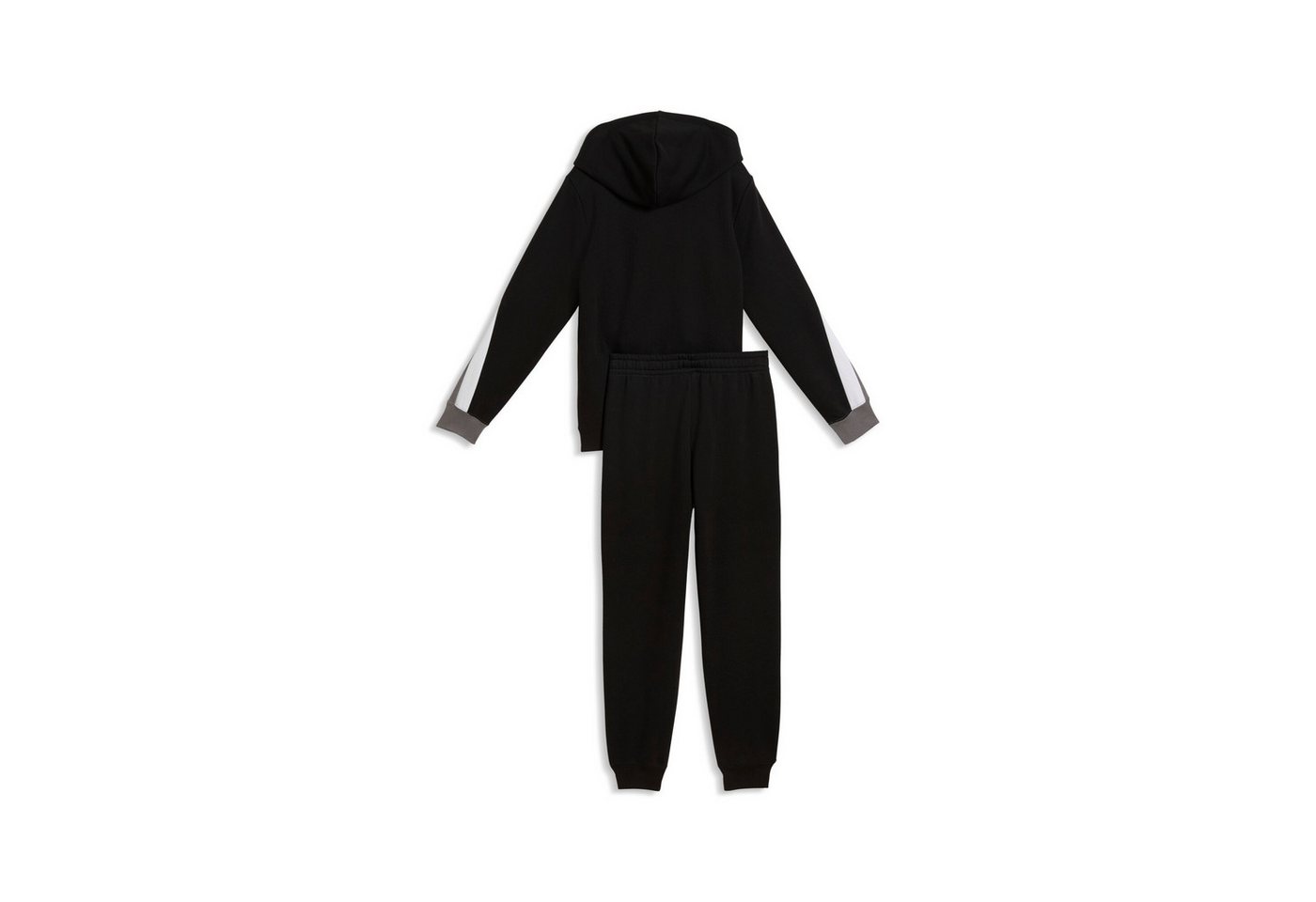 PUMA Trainingsanzug ESS BLOCK FULL-ZIP SWEAT SUIT B (2-tlg), 2-teiliges Set, mit Reißverschluss am Oberteil, Regular Fit
