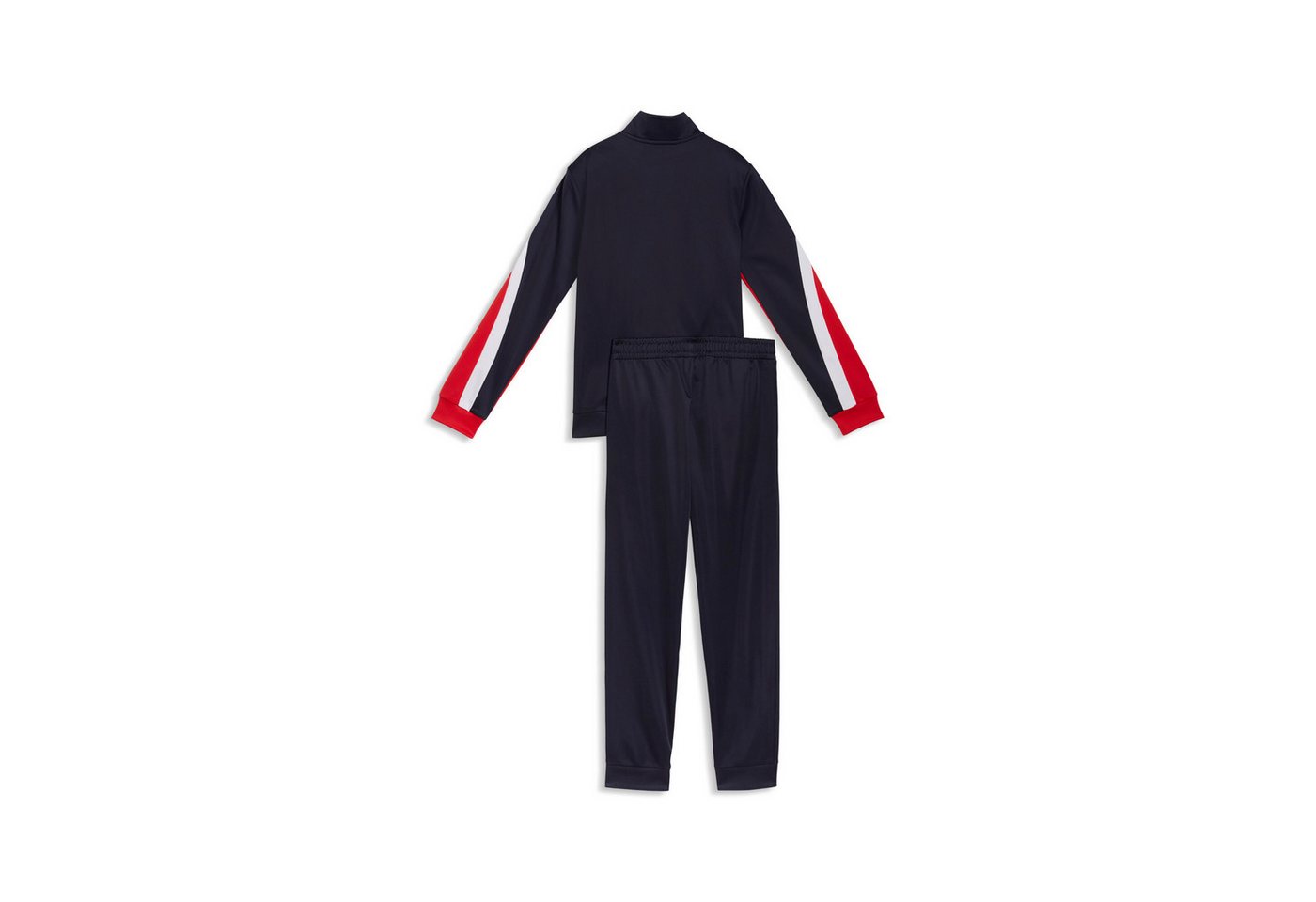PUMA Trainingsanzug ESS BLOCK POLY SUIT B (2-tlg), zweiteiliges Set, mit Reißverschluss am Oberteil, Regular Fit