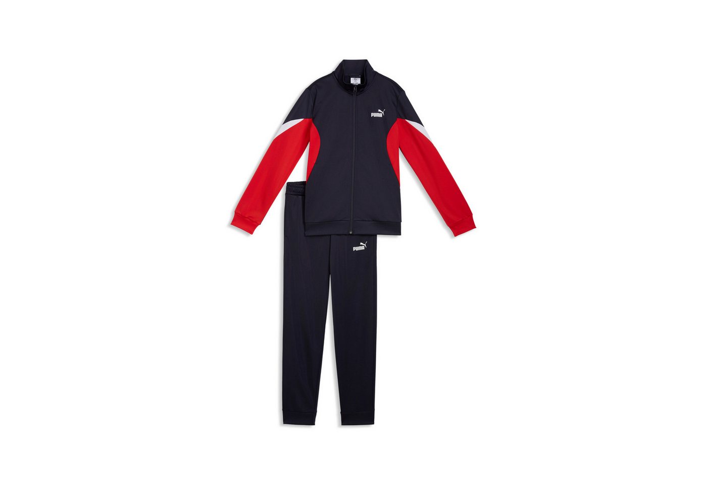 PUMA Trainingsanzug ESS BLOCK POLY SUIT B (2-tlg), zweiteiliges Set, mit Reißverschluss am Oberteil, Regular Fit Bild 2