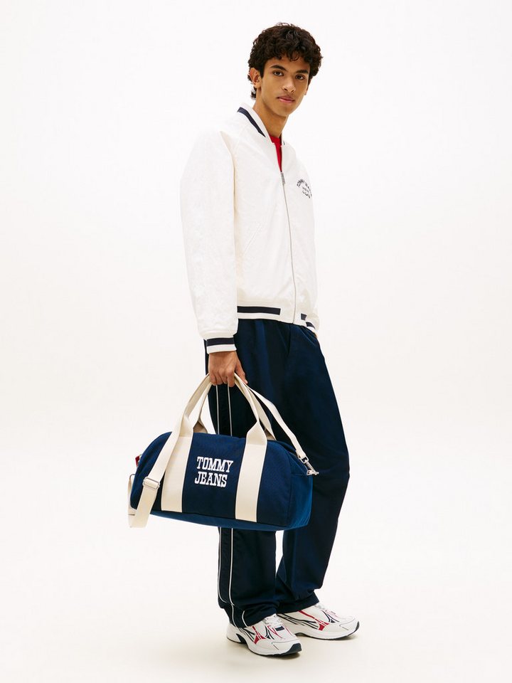 Tommy Jeans Weekender TJM BOLD VARSITY DUFFLE, Unisex Umhängetasche, Henkeltasche mit Kontrastbesatz Bild 3