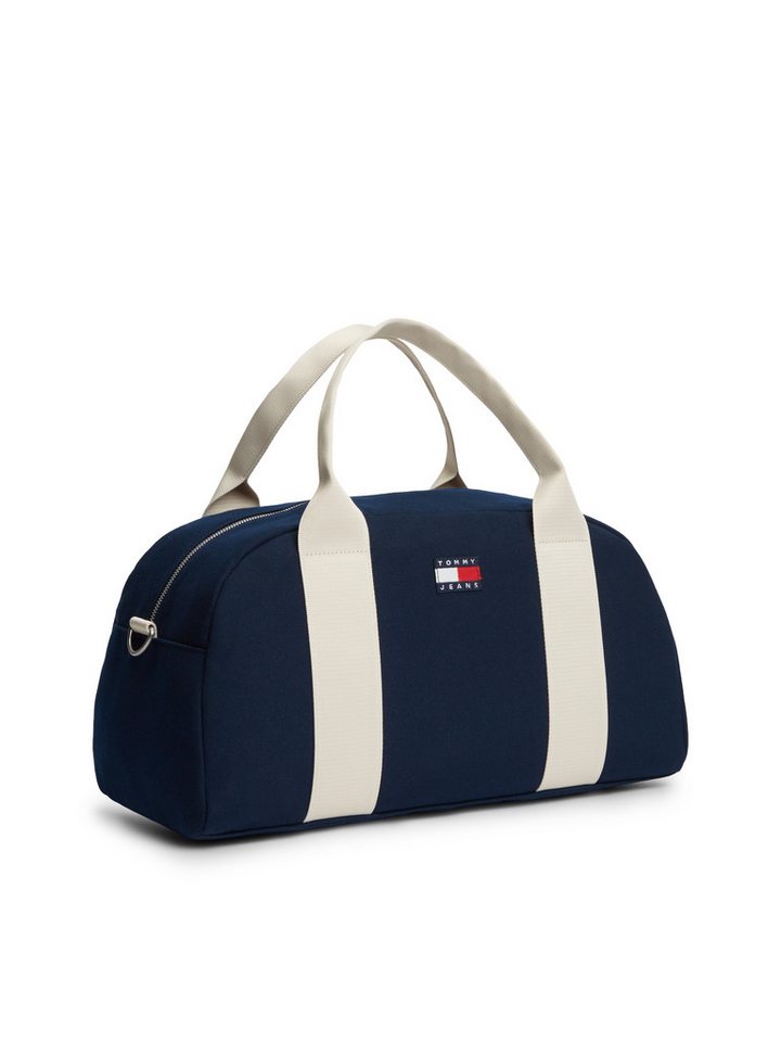 Tommy Jeans Weekender TJM BOLD VARSITY DUFFLE, Unisex Umhängetasche, Henkeltasche mit Kontrastbesatz Bild 4