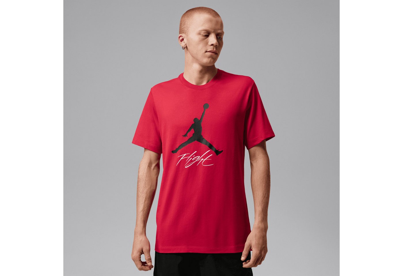 Jordan Trainingsshirt Jordan Jumpman Flight Men's T-Shirt für Laufen und Fitness, mit Rundhalsausschnitt, aus Baumwolle Bild 5