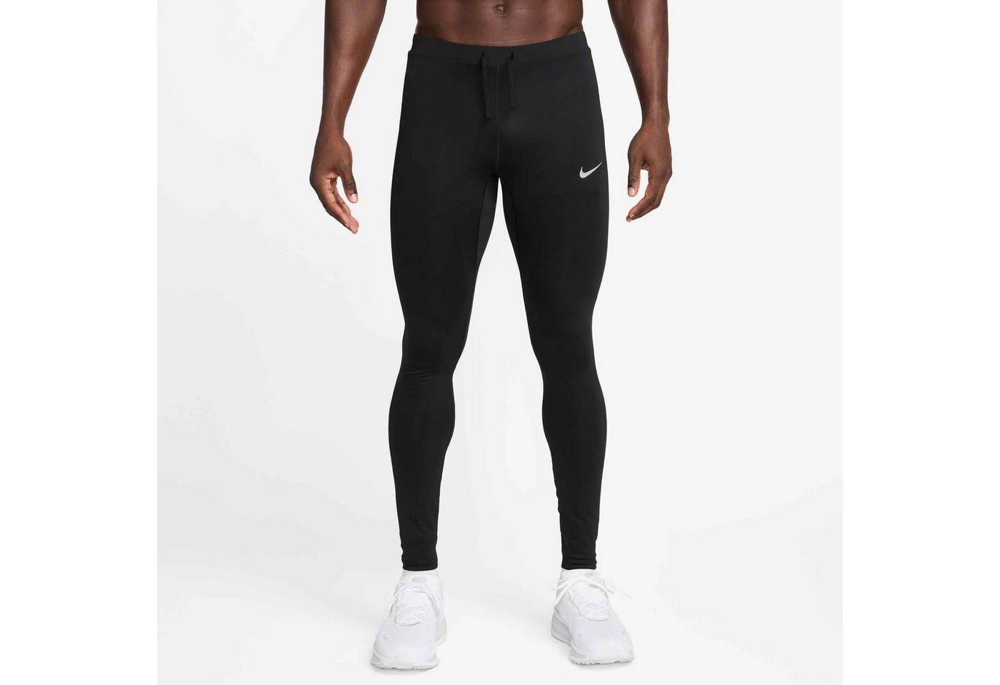 Nike Lauftights Nike Miler Men's Dri-FIT Running Tights mit Reißverschlusstasche, elastisches Material, schnell trocknend