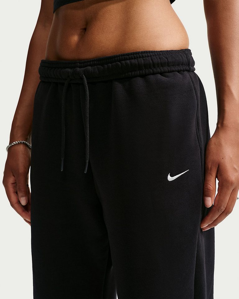 Nike Sportswear Sporthose W NK STDO FLC MW HR OS CFF PNT mit elastischem Bund, aus Baumwolle und Polyester, Basic Passform Bild 5