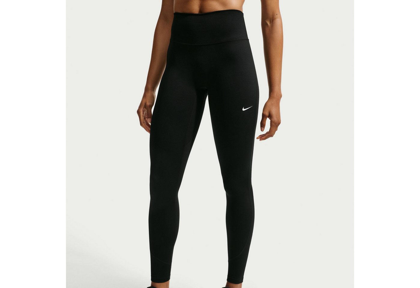 Nike Trainingstights W NK DF ONE TIGHT CPSL B für Fitness und Streetwear, schwarze Grundfarbe