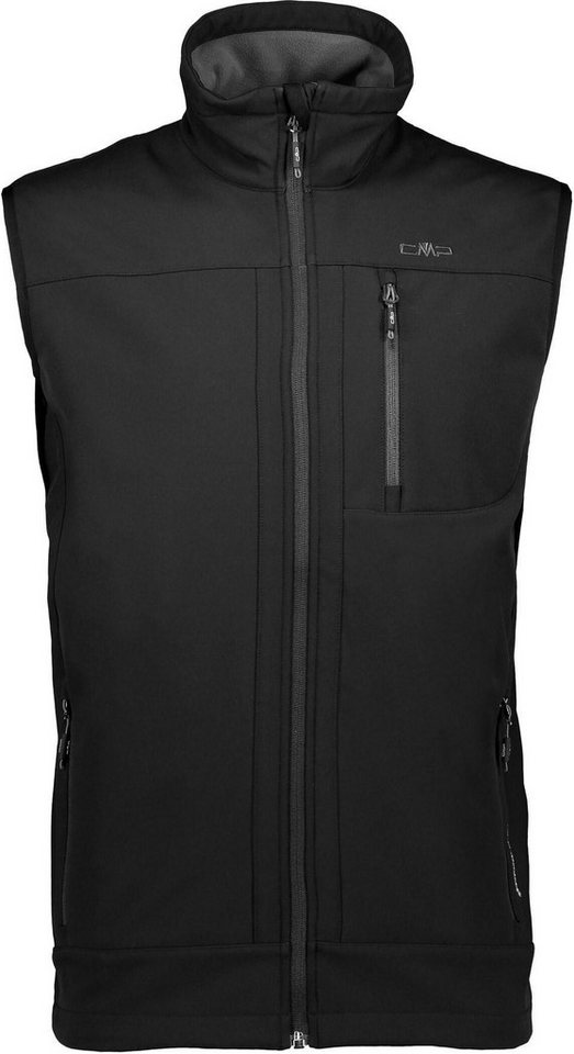 CMP Softshellweste MAN VEST mit Brusttasche, atmungsaktiv, wärmeisolierend, winddicht, wasserdicht