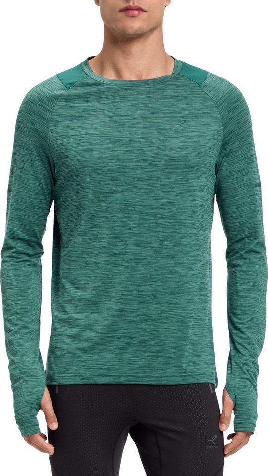 Energetics Laufshirt HE.-LANGARMSHIRT AILO LS M mit Daumenöffnungen an den Bündchen, elastisches Material