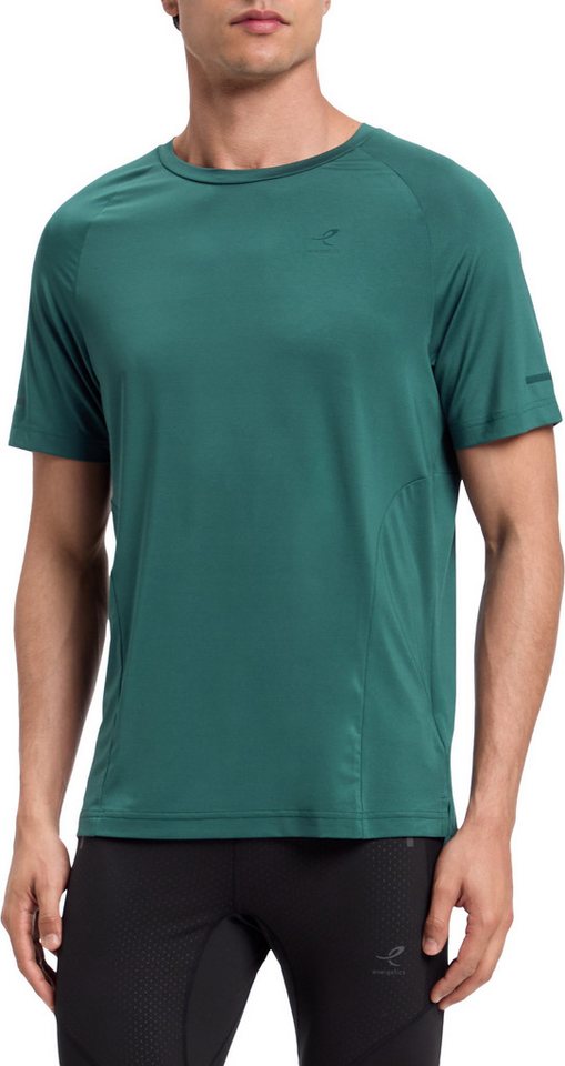 Energetics Laufshirt HE.-T-SHIRT ELLAZOR II SHORT SLEEVE M mit kurzen Ärmeln, kragenlos, aus Jersey, hinten länger geschnitten