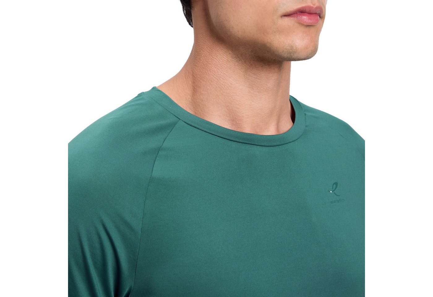 Energetics Laufshirt HE.-T-SHIRT ELLAZOR II SHORT SLEEVE M mit kurzen Ärmeln, kragenlos, aus Jersey, hinten länger geschnitten Bild 4