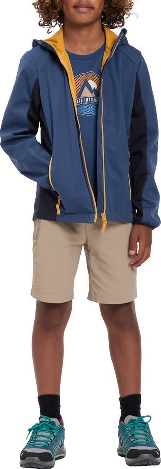 McKINLEY Outdoorjacke JU.-UNTERJACKE ABE LT B kontrastfarbige Einsätze und Accessoires, mit Kapuze Bild 5