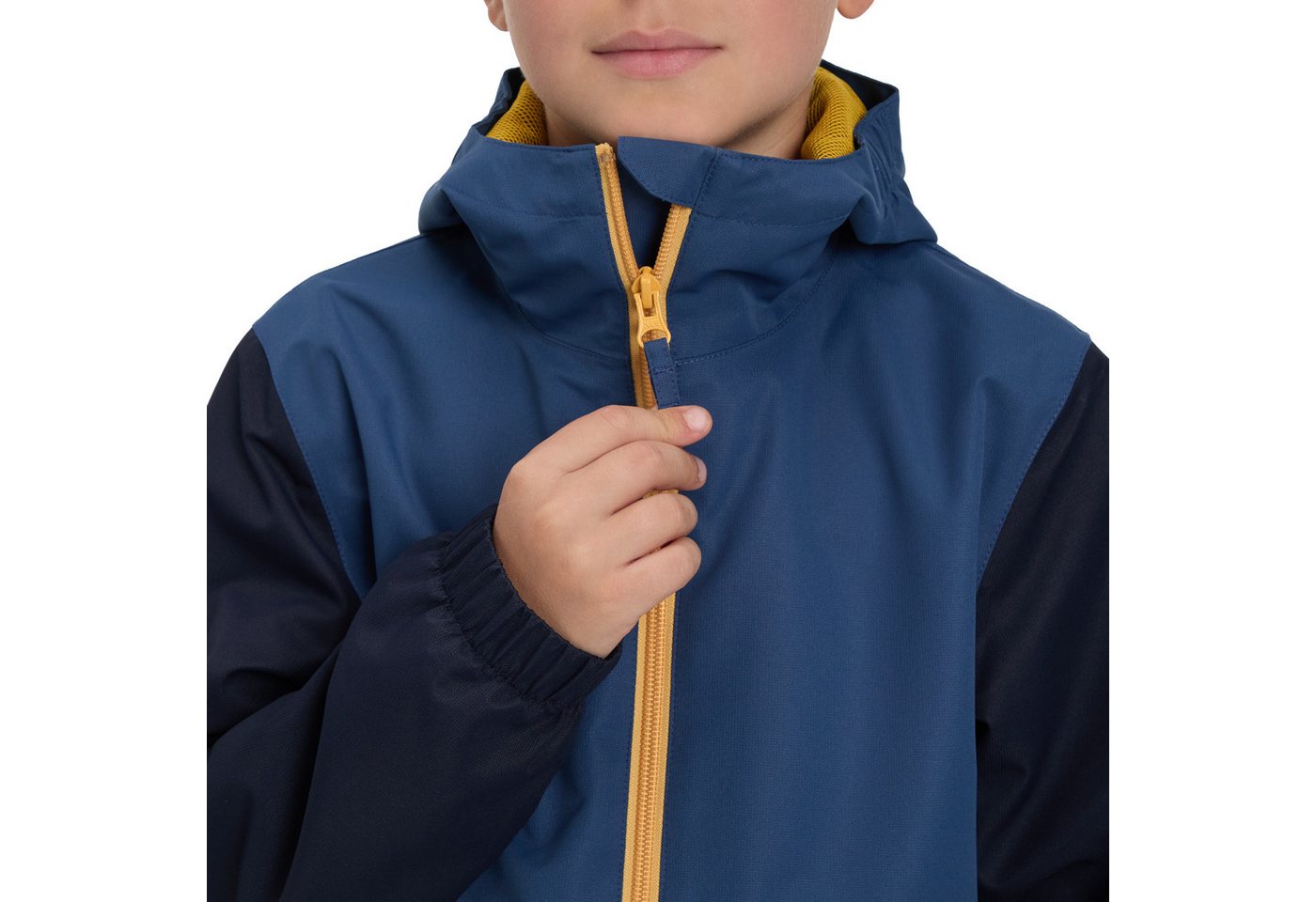 McKINLEY Outdoorjacke JU.-FUNKTIONS-JACKE TERANG II SHL B kontrastfarbige Zipper, Colorblocking-Look