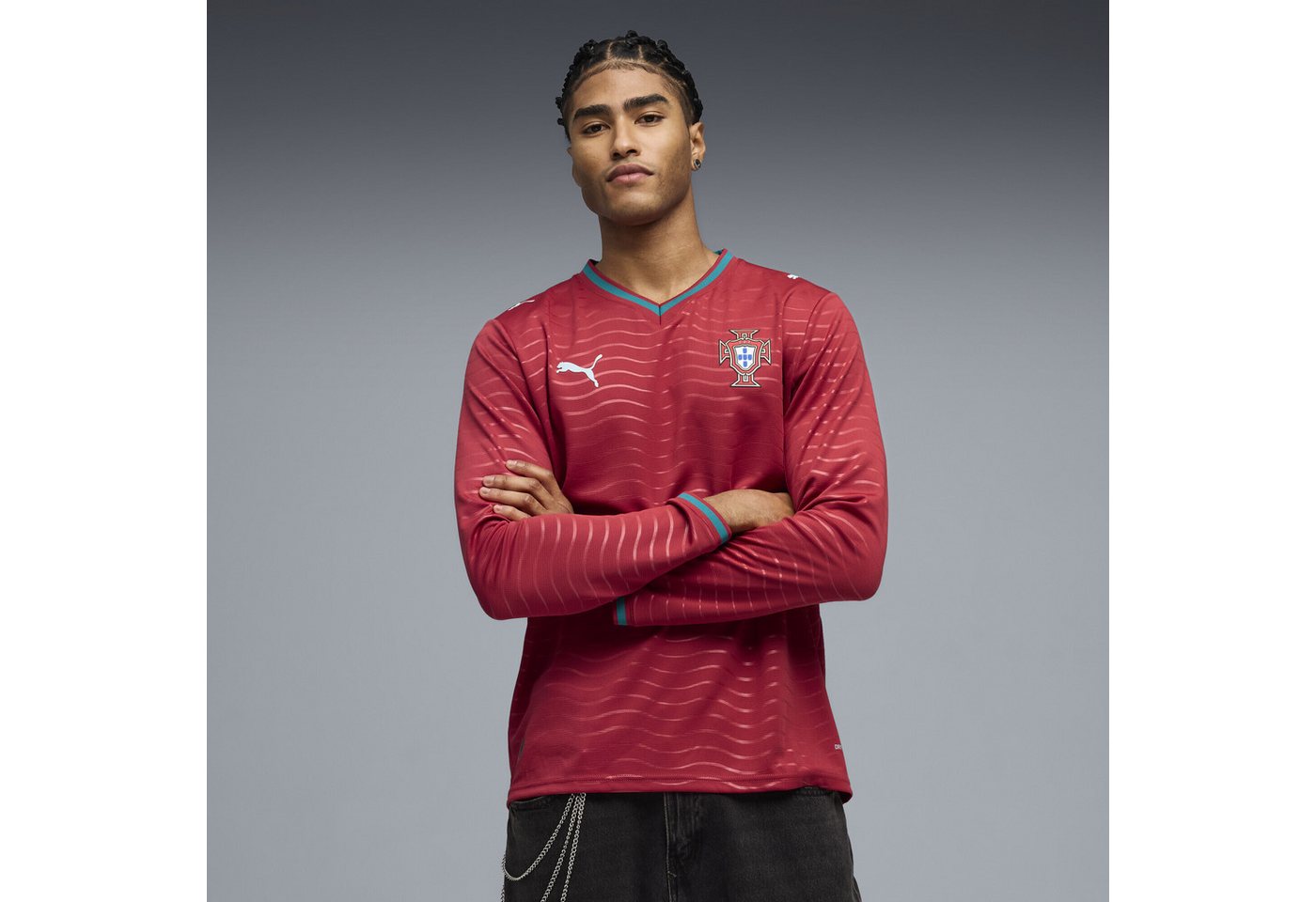 PUMA Trainingsshirt Portugal 2026 Langarm-Heimtrikot Herren Bild 3