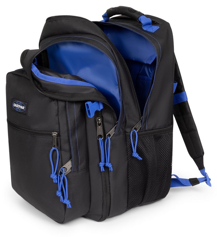 Eastpak Freizeitrucksack TUTOR Kontrast Black Blue, Schulrucksack mit seitlichem Laptopfach Bild 2