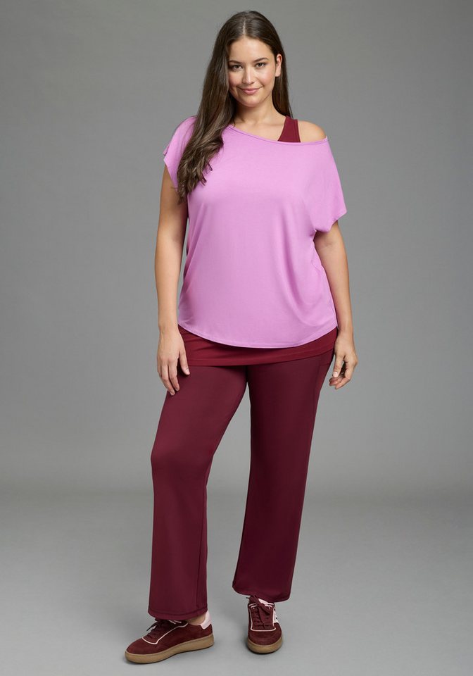 Laura Scott CURVE Yoga & Relax Shirt Große Größen (Set, 2) im 2er-Set, mit Rundhalsausschnitt, aus Jersey, unifarben Bild 5