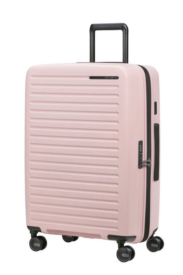 Samsonite Hartschalen-Trolley RESTACKD, 4 Rollen, mit fester Trennwand und verstellbaren Packgurten