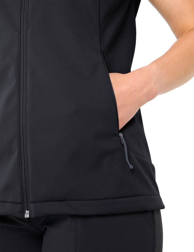 VAUDE Softshellweste Women's Everhike Softshell Vest windabweisend, wasserabweisende Oberfläche, wärmeisolierend