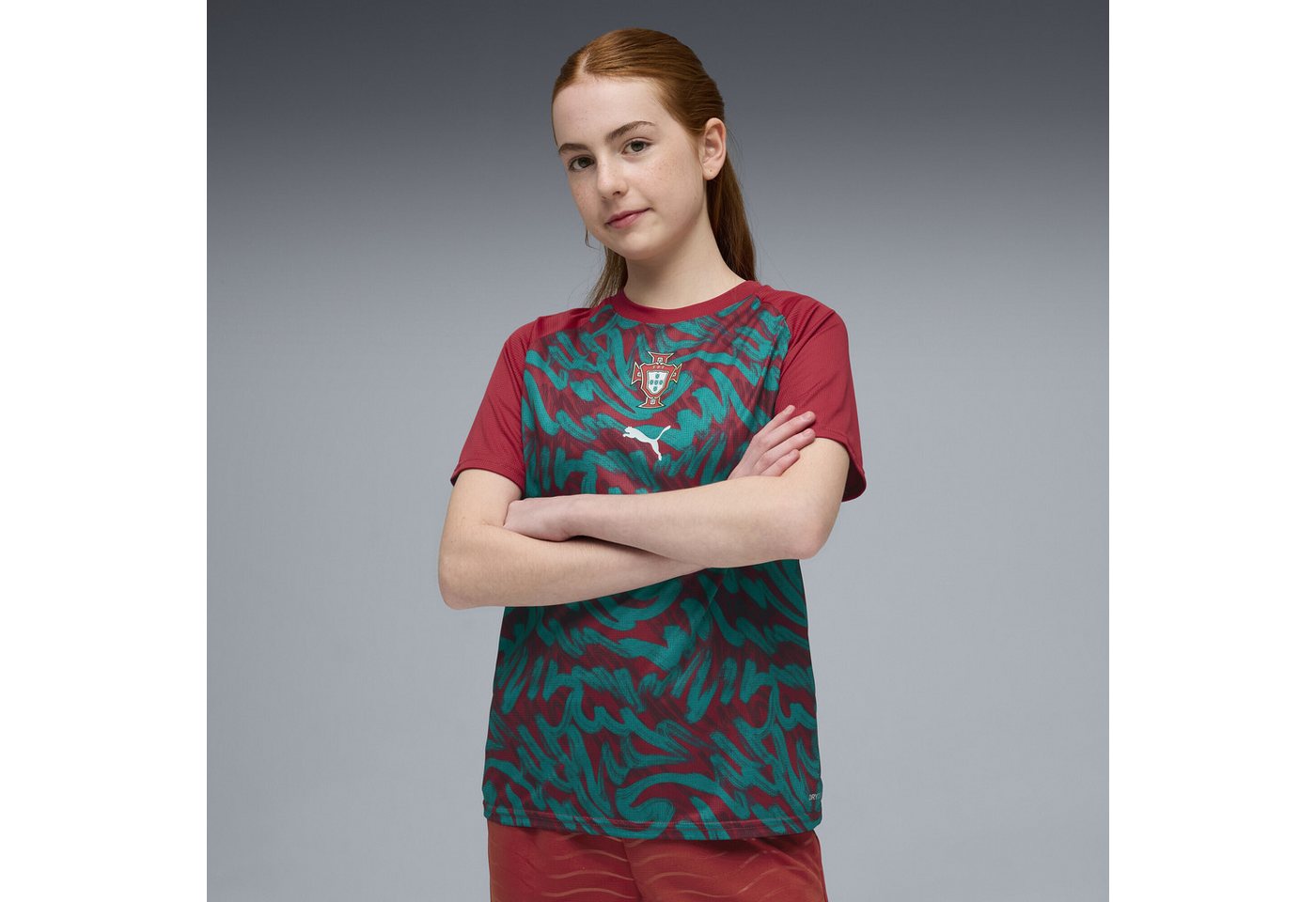 PUMA Trainingsshirt Portugal Aufwärmtrikot Jugendliche Bild 5