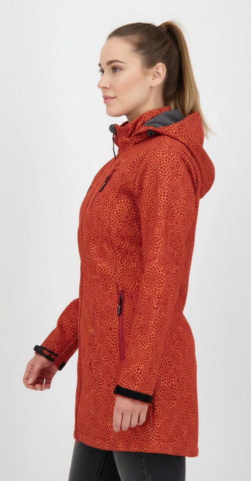 DEPROC Active Softshellmantel SHELBY PEAK XII Softshell Kurzmantel Longjacket leichter Softshell Kurzmantel mit abnehmbarer Kapuze Bild 2