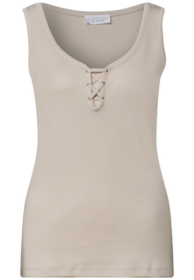 STREET ONE STUDIO 2-in-1-Tanktop aus softem Materialmix Bild 2