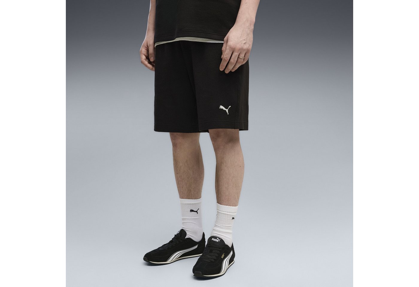 PUMA Sporthose Essentials Elevated Relaxed Material Shorts Herren Bild 4