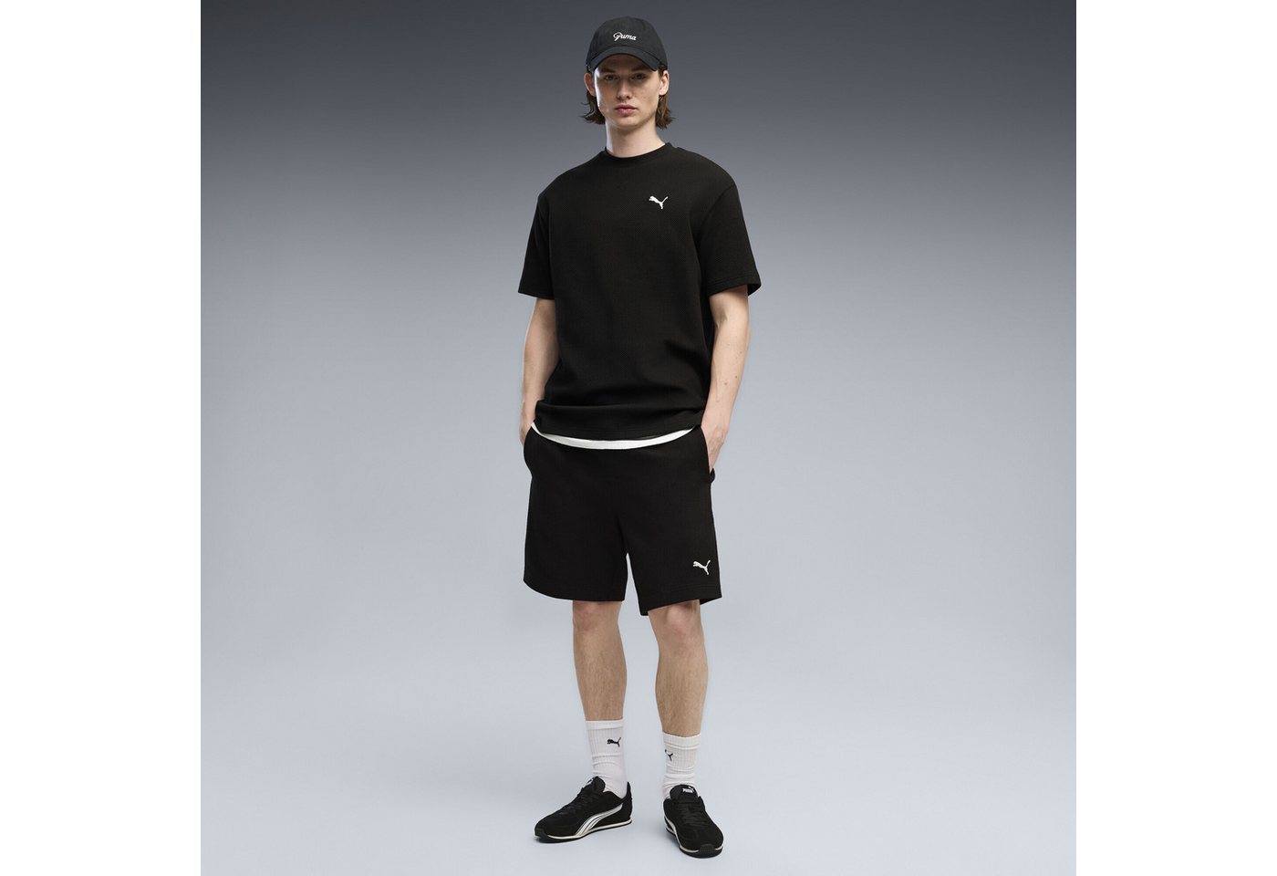 PUMA Sporthose Essentials Elevated Relaxed Material Shorts Herren Bild 5