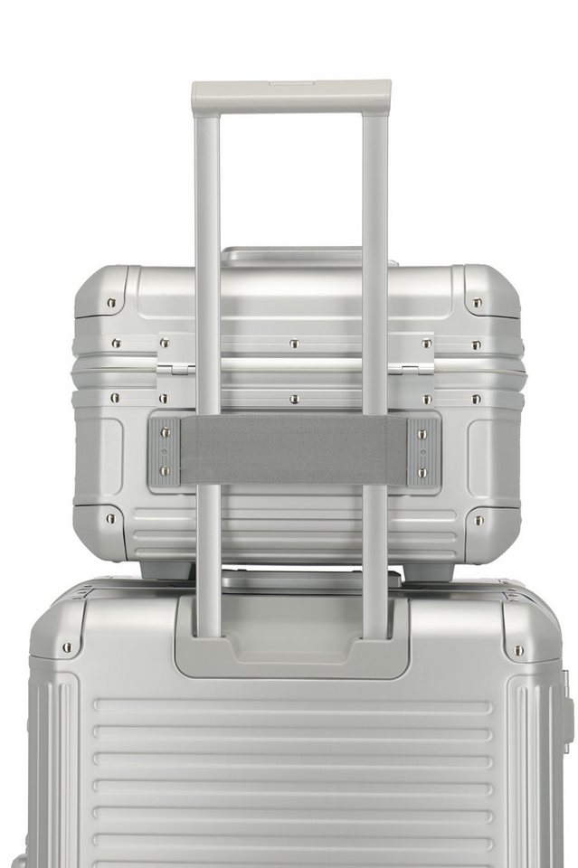 travelite Beautycase NEXT Kosmetikkoffer Aluminium, Kosmetikkoffer mit herausnehmbarem Inlay und TSA-Schloss Bild 2