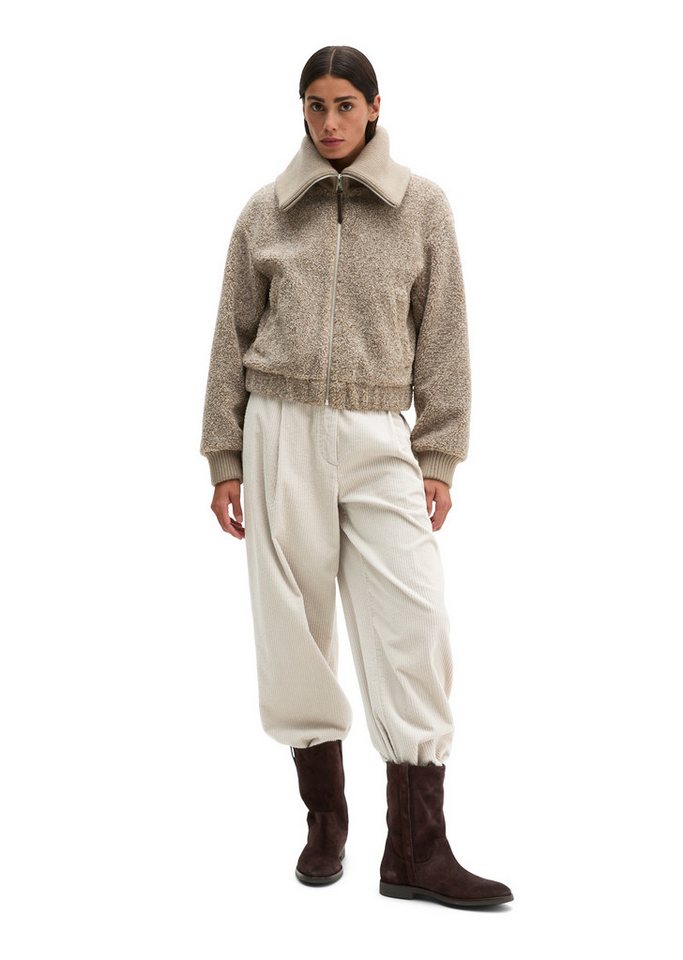 Marc O'Polo Outdoorjacke aus weichem Curly-Plüsch
