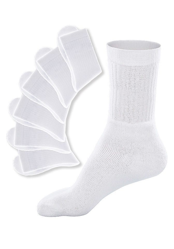 Go in Tennissocken Damen Herren Kinder Sportsocken uni aus Atmungsaktiver Baumwolle (Packung, 12-Paar, Großpackung) mit Frottee, mit verstärkter Ferse & Spitze Bild 4