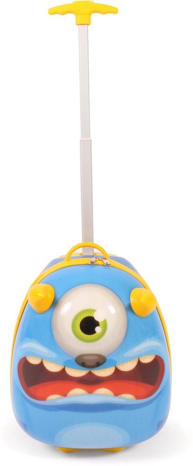 CHIC2000 Kinderkoffer Bouncie, Monster, 2 Rollen, Hartschalen-Trolley