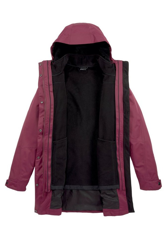 Maier Sports 3-in-1-Funktionsmantel Doppelmantel Damen mit 2-Wege-Reißverschluss, atmungsaktiv, schnell trocknend Bild 4