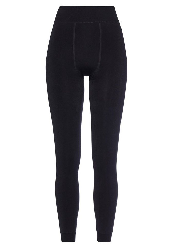 Lavana Thermoleggings Damen Thermo Leggings, High Waist Fleece, Winterleggings (Packung, 1-tlg) mit Innenfutter aus Teddyfleece Bild 2