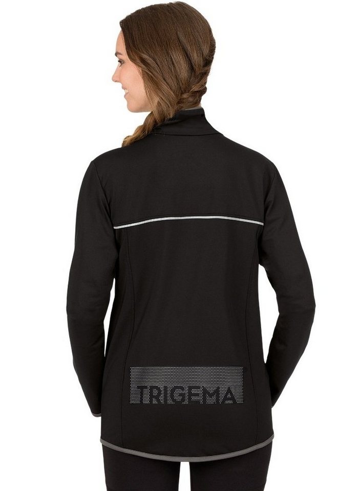 Trigema Trainingsjacke TRIGEMA Praktische Sportjacke aus Microfaser (1-St) Bild 4